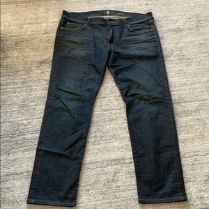 7 jeans - men’s, dark wash, 36 waist, 30 inseam